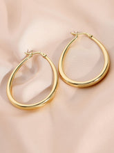 Serena Earrings - Brass 18K Gold Plated Minimalistic Hoop Earrings - Young & Bossy Jewellery