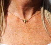 Rank Org Necklace - Minimalist Sterling Silver 925 Necklace with Bee Pendant - Young & Bossy Jewellery