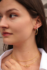 Stella Hoop Earrings - Young & Bossy Jewellery