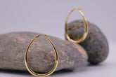 Serena Earrings - Brass 18K Gold Plated Minimalistic Hoop Earrings - Young & Bossy Jewellery